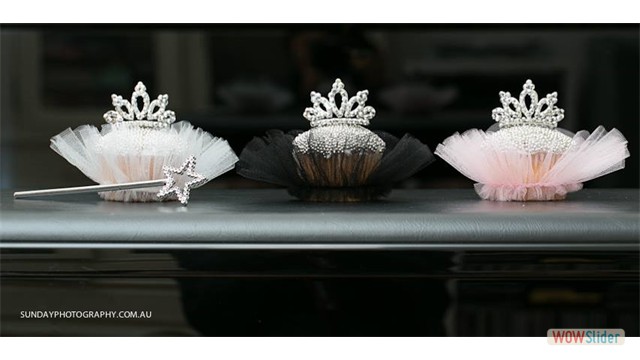 black white pink cup cake tutu