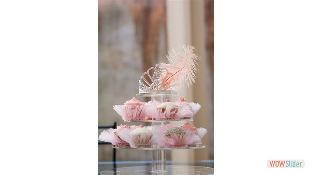 pink cupcake tutu tower 3