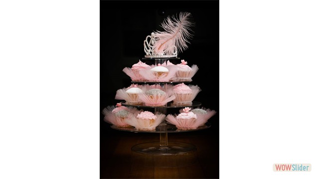 pink cupcake tutu tower 4