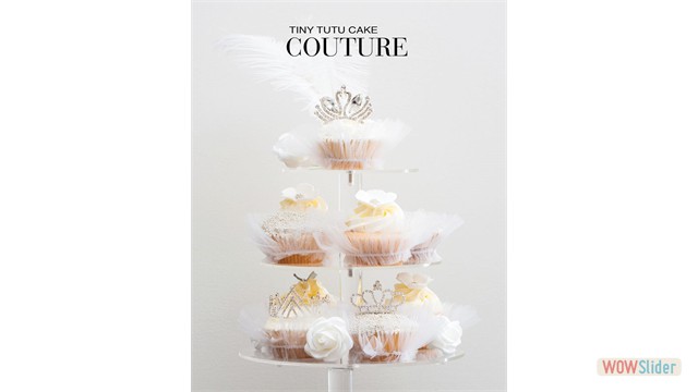 white cupcake tutu tower 2